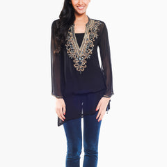 Belina Black Tunic