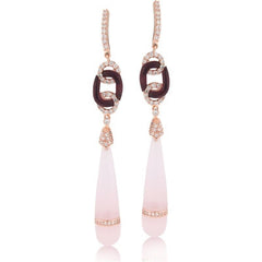 Posh Rose Quartz Earring