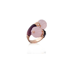 Ibiza Rose Amethyst Ring